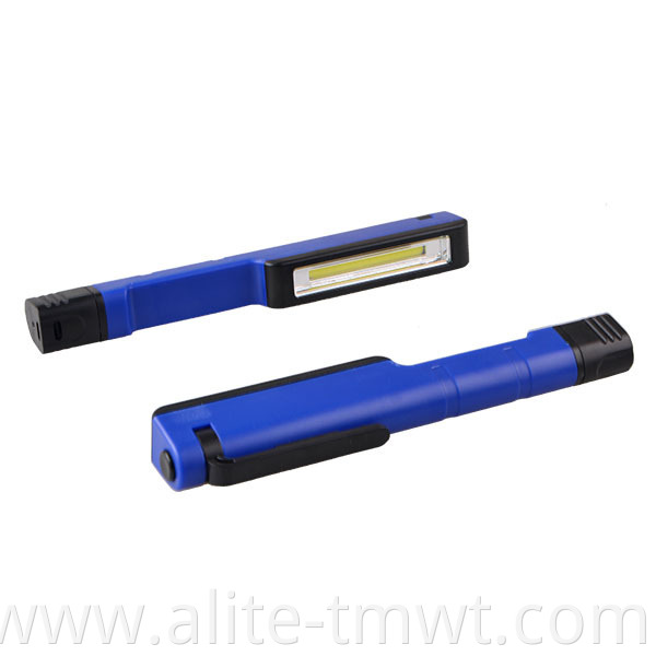 Plastic Portable Pen Shape LED Work Light Bar Torch 3*AAA LED Working Torch Light